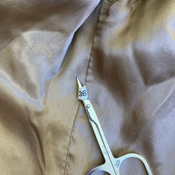 Vintage Retro 70s 80s Suede Jacket Hip Length Hooded Belted Brown Fitted XS - Picture 9 of 16